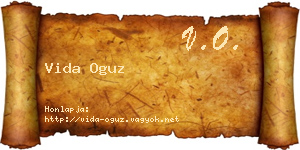 Vida Oguz névjegykártya